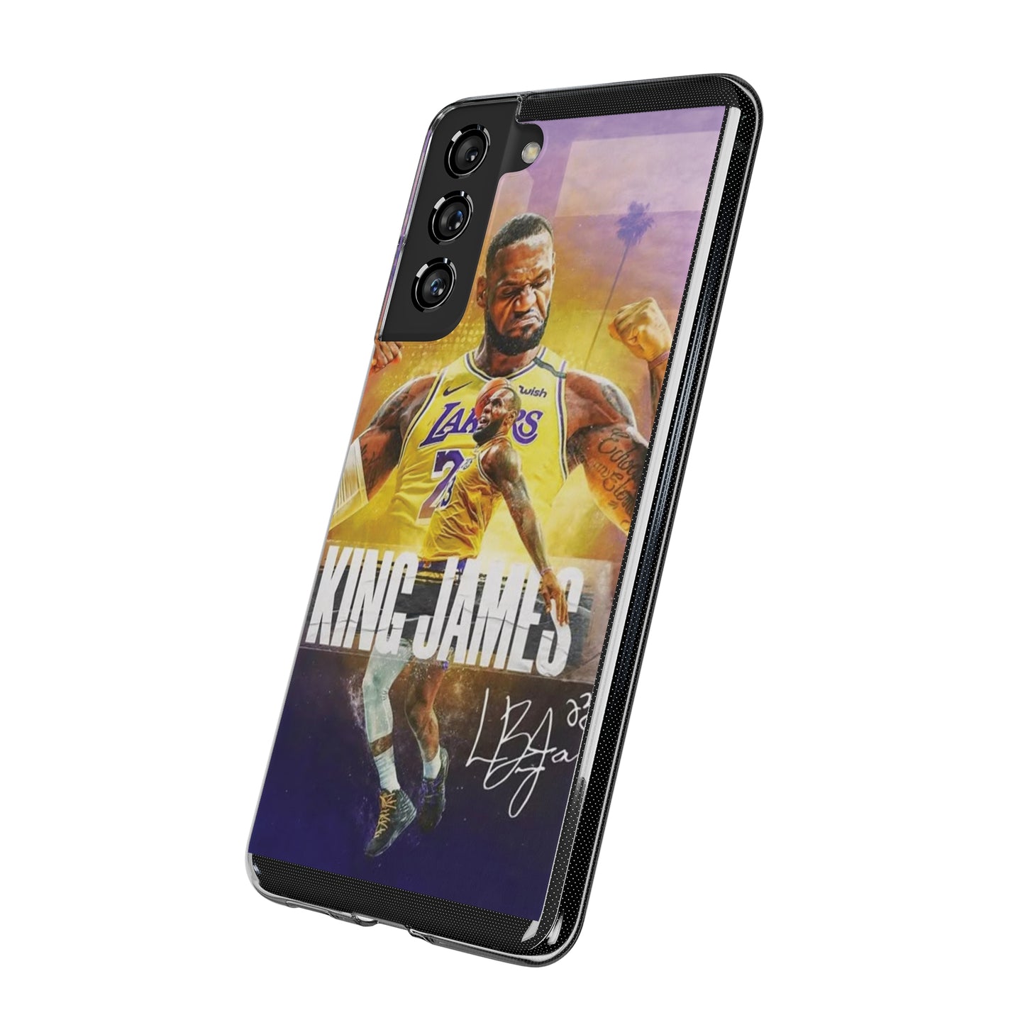 LeBron James Soft Phone Case - Sports Fan Essential for Lakers Lovers