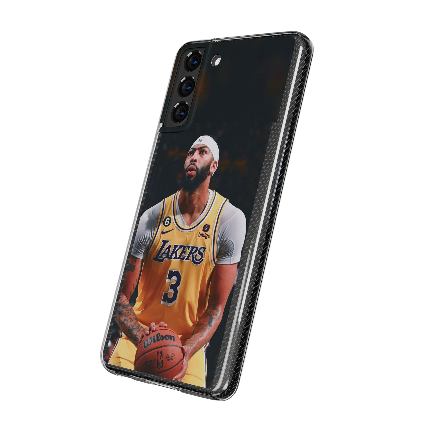 Anthony Davis Lakers Soft Phone Case - Perfect Gift for Basketball Fans