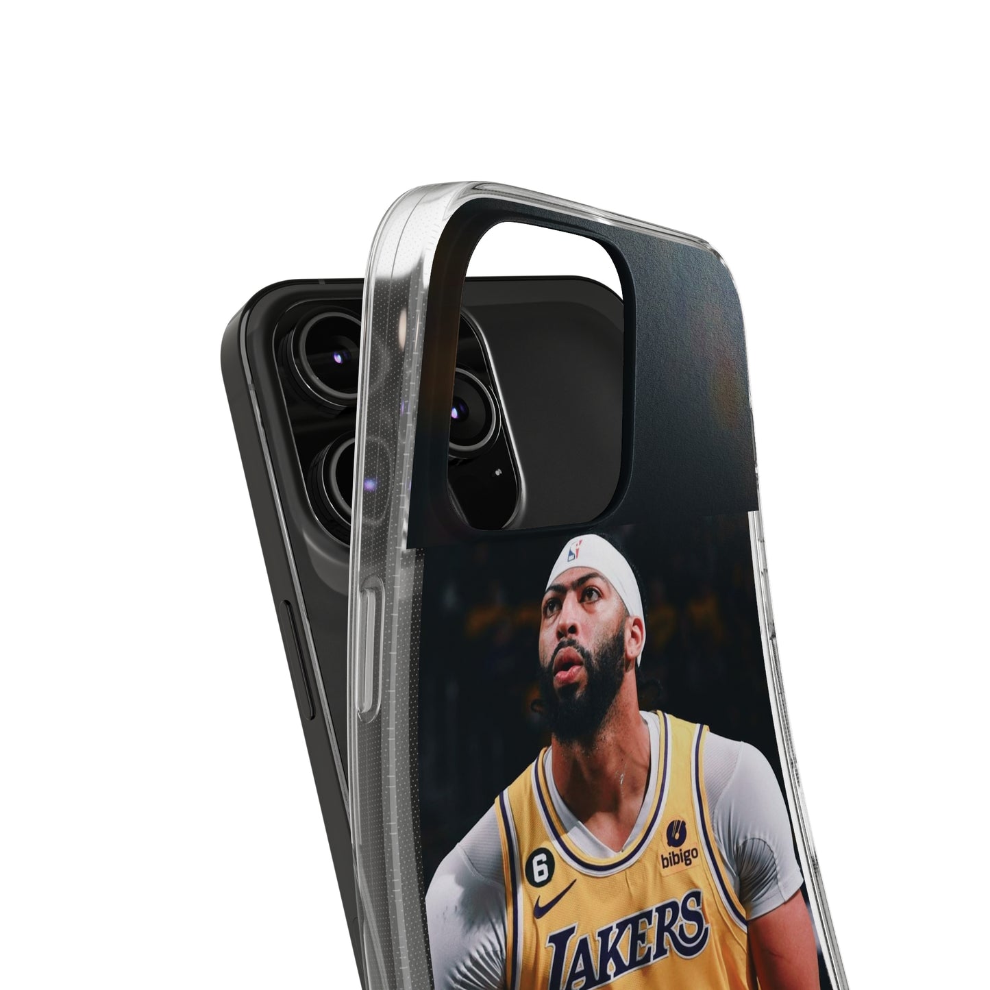 Anthony Davis Lakers Soft Phone Case - Perfect Gift for Basketball Fans