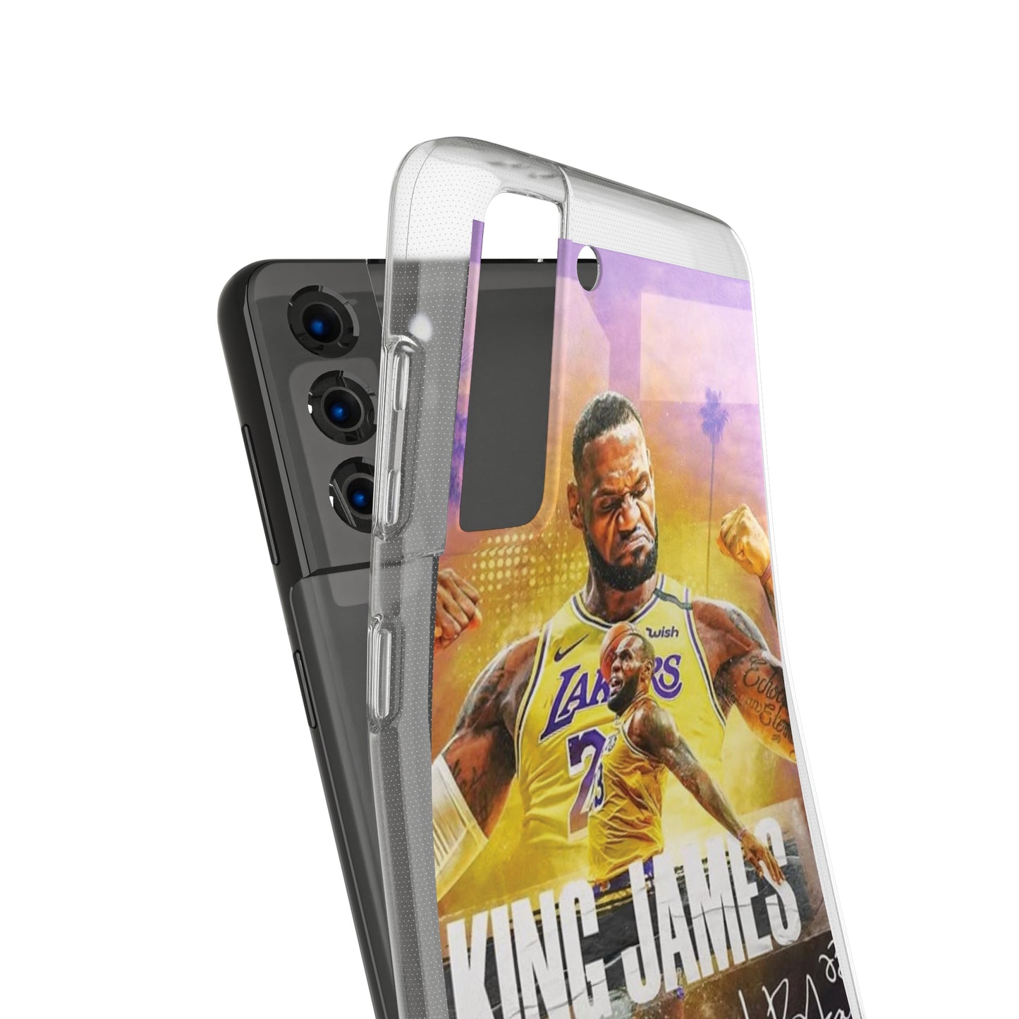 LeBron James Soft Phone Case - Sports Fan Essential for Lakers Lovers