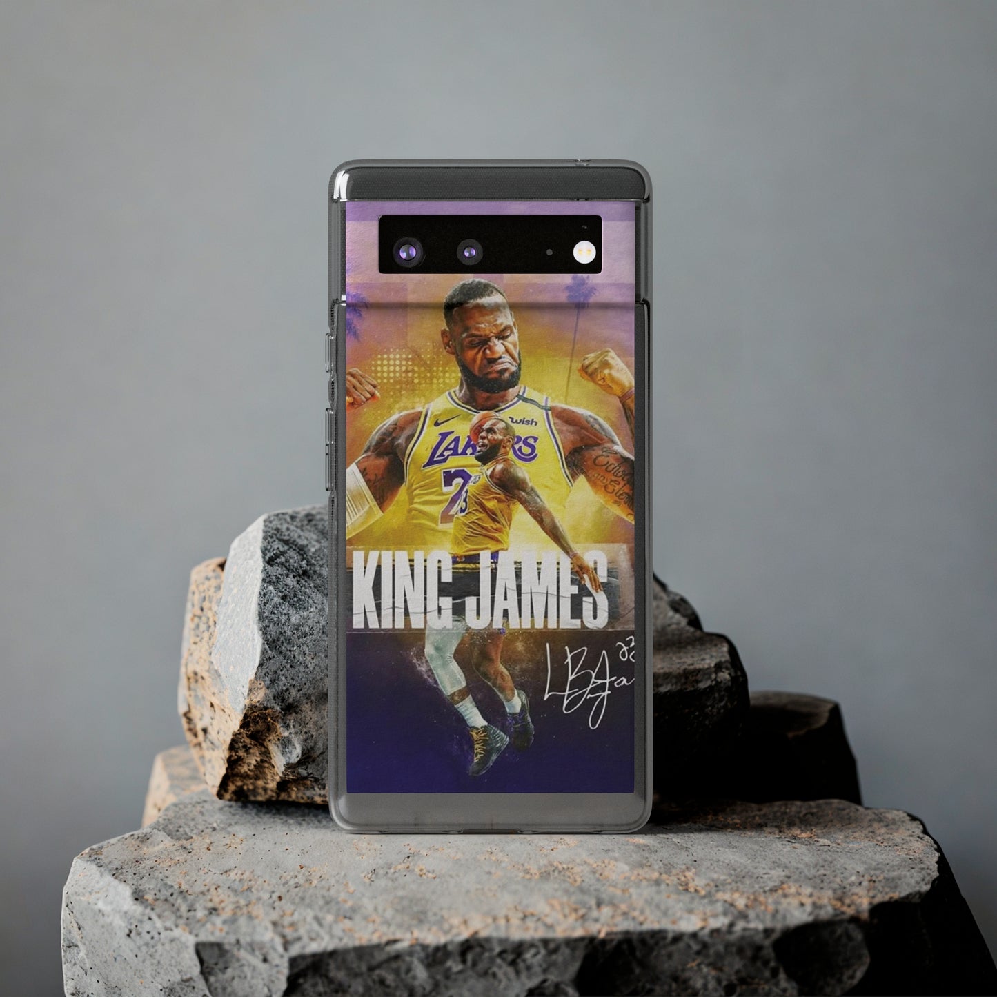 LeBron James Soft Phone Case - Sports Fan Essential for Lakers Lovers