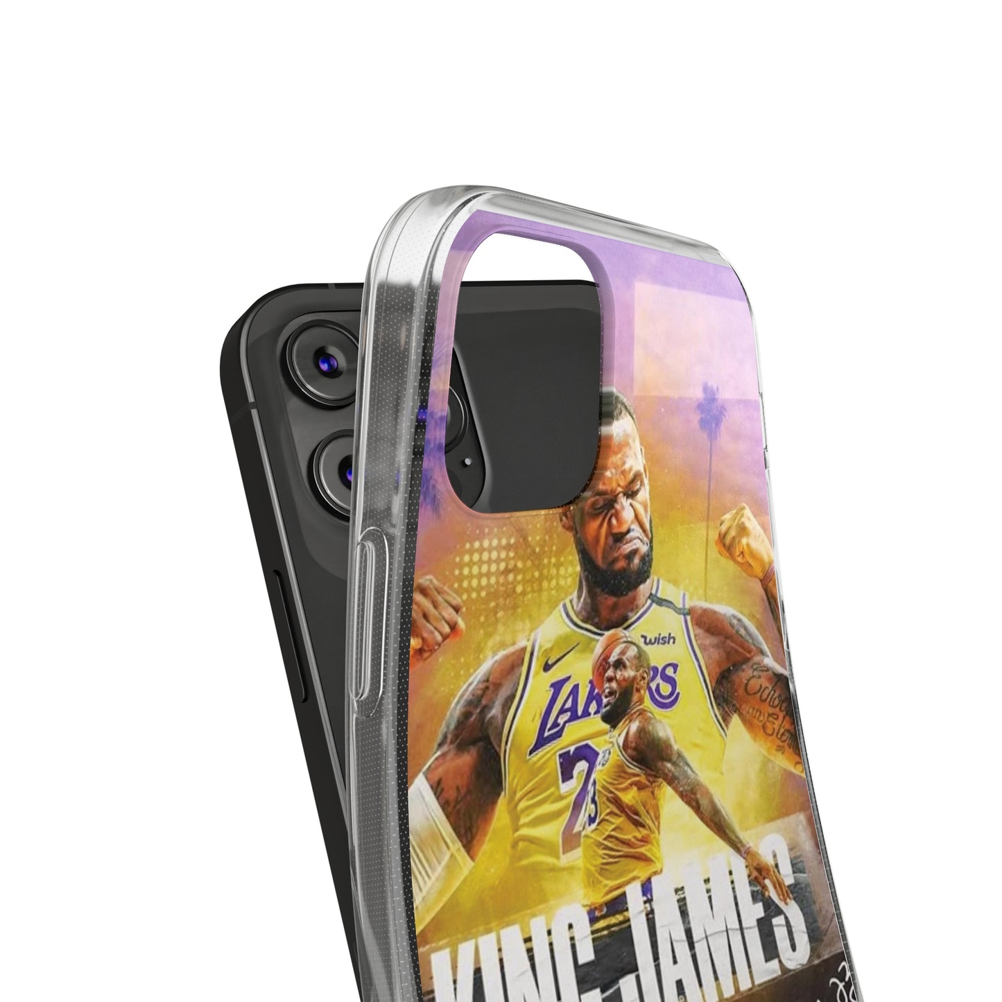 LeBron James Soft Phone Case - Sports Fan Essential for Lakers Lovers