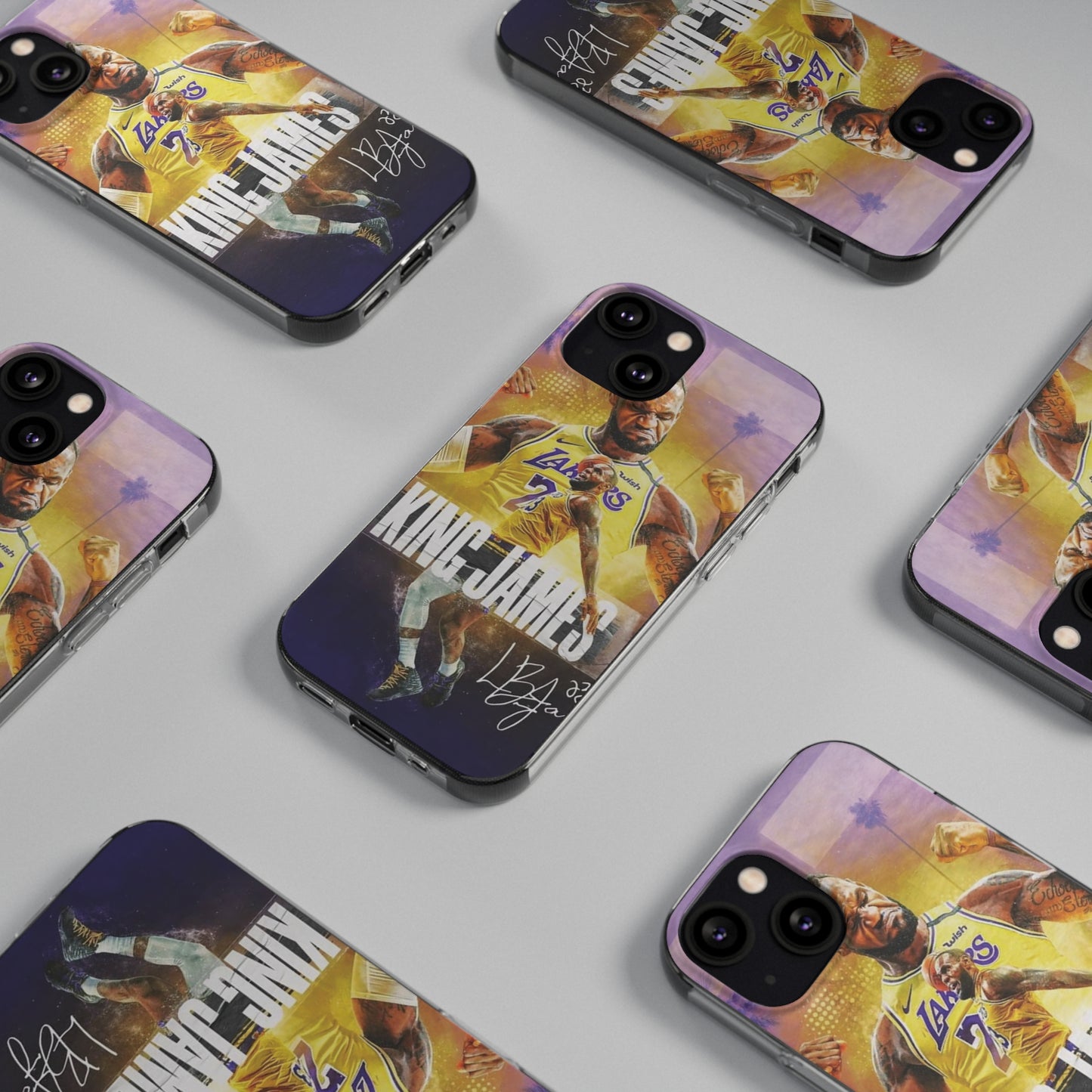 LeBron James Soft Phone Case - Sports Fan Essential for Lakers Lovers