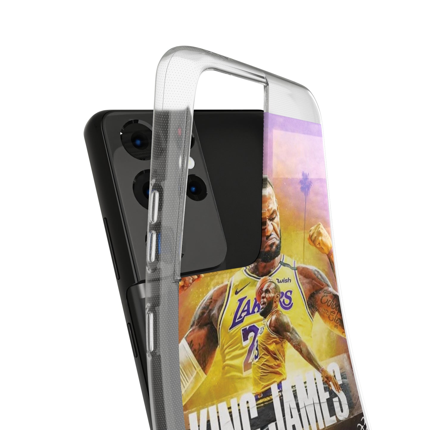 LeBron James Soft Phone Case - Sports Fan Essential for Lakers Lovers