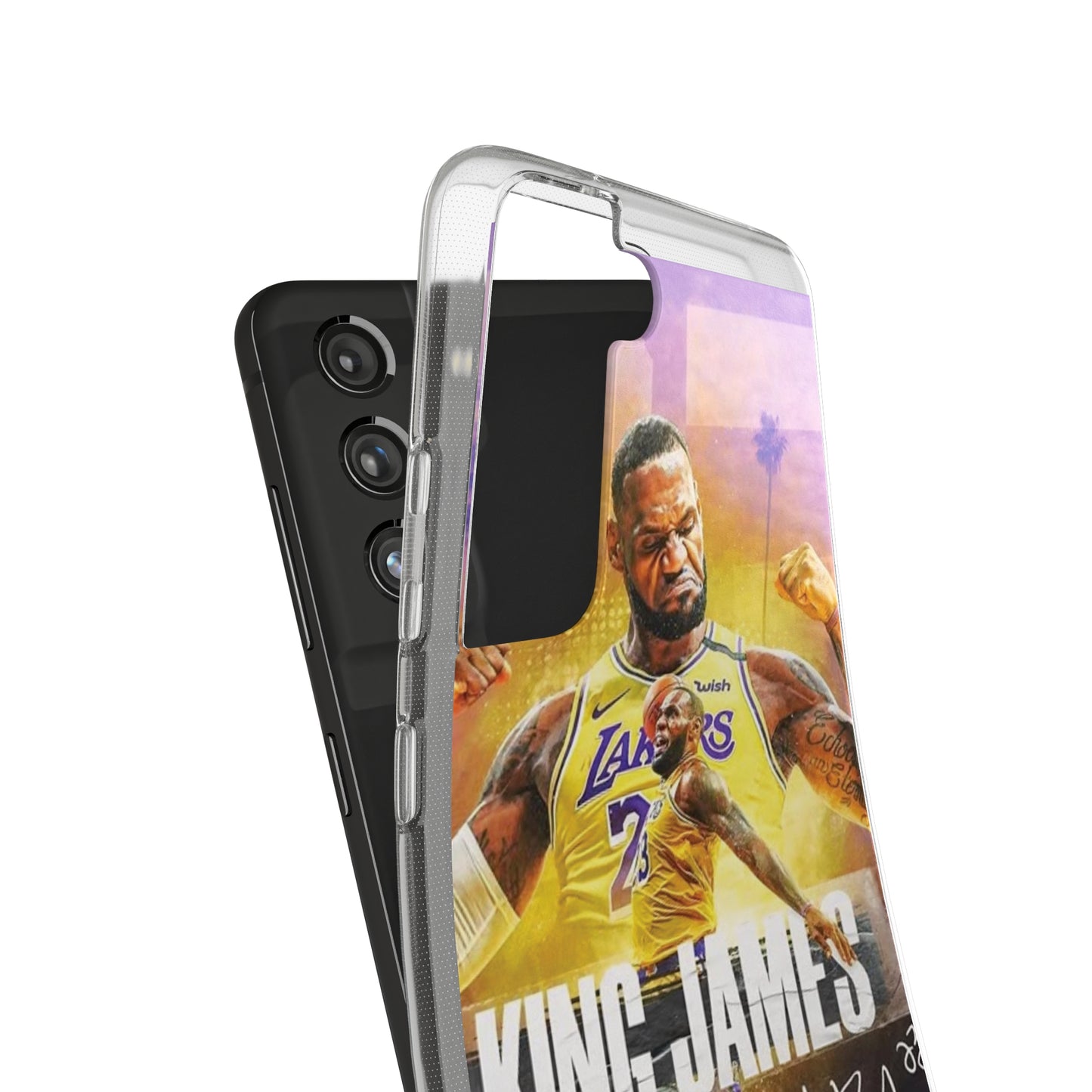 LeBron James Soft Phone Case - Sports Fan Essential for Lakers Lovers