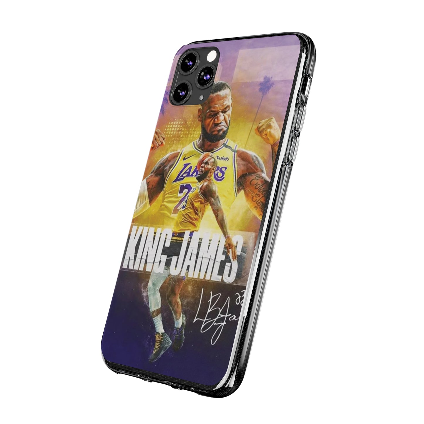 LeBron James Soft Phone Case - Sports Fan Essential for Lakers Lovers