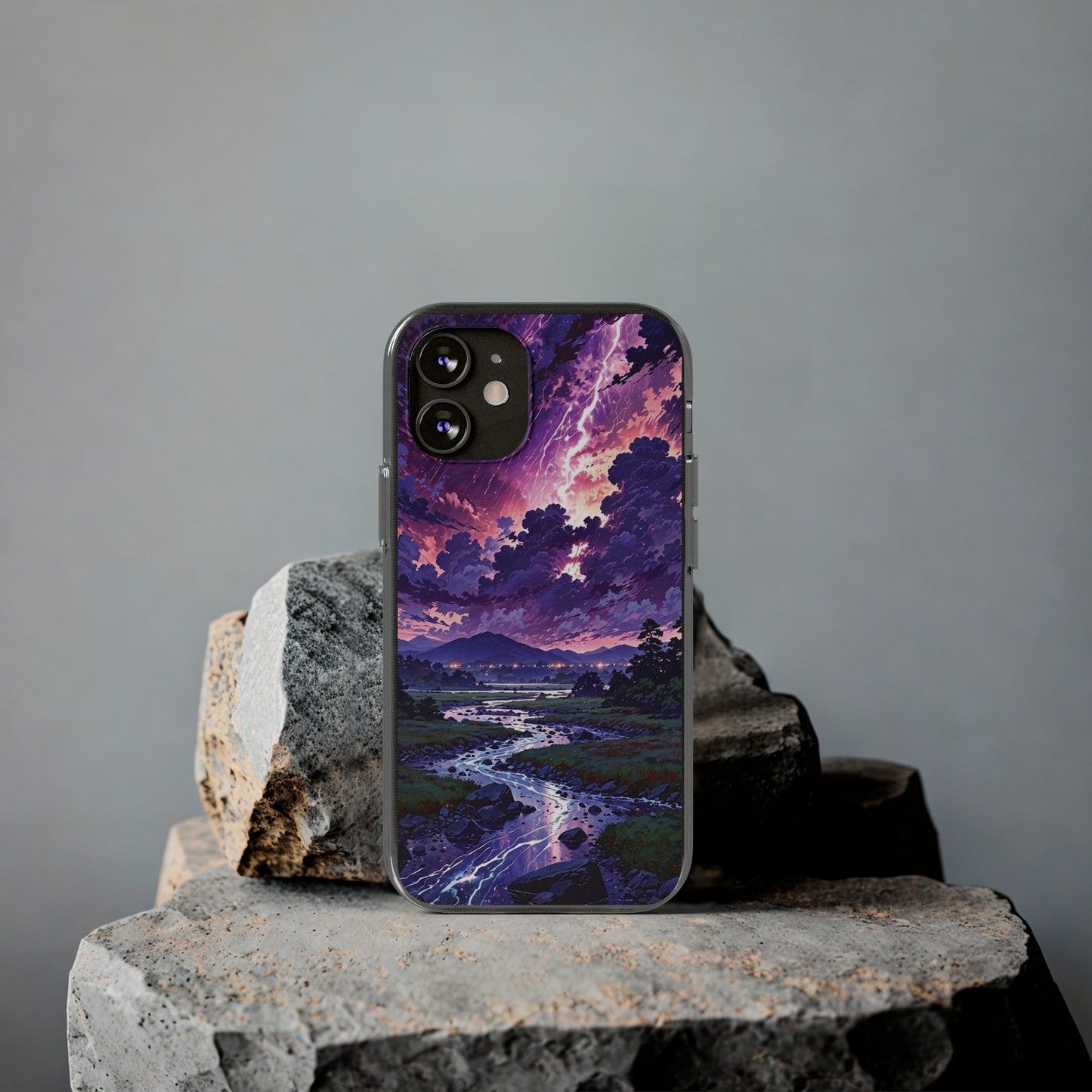 Scenic Nature Soft Phone Case - Stunning Landscape Design for Wilderness Lovers
