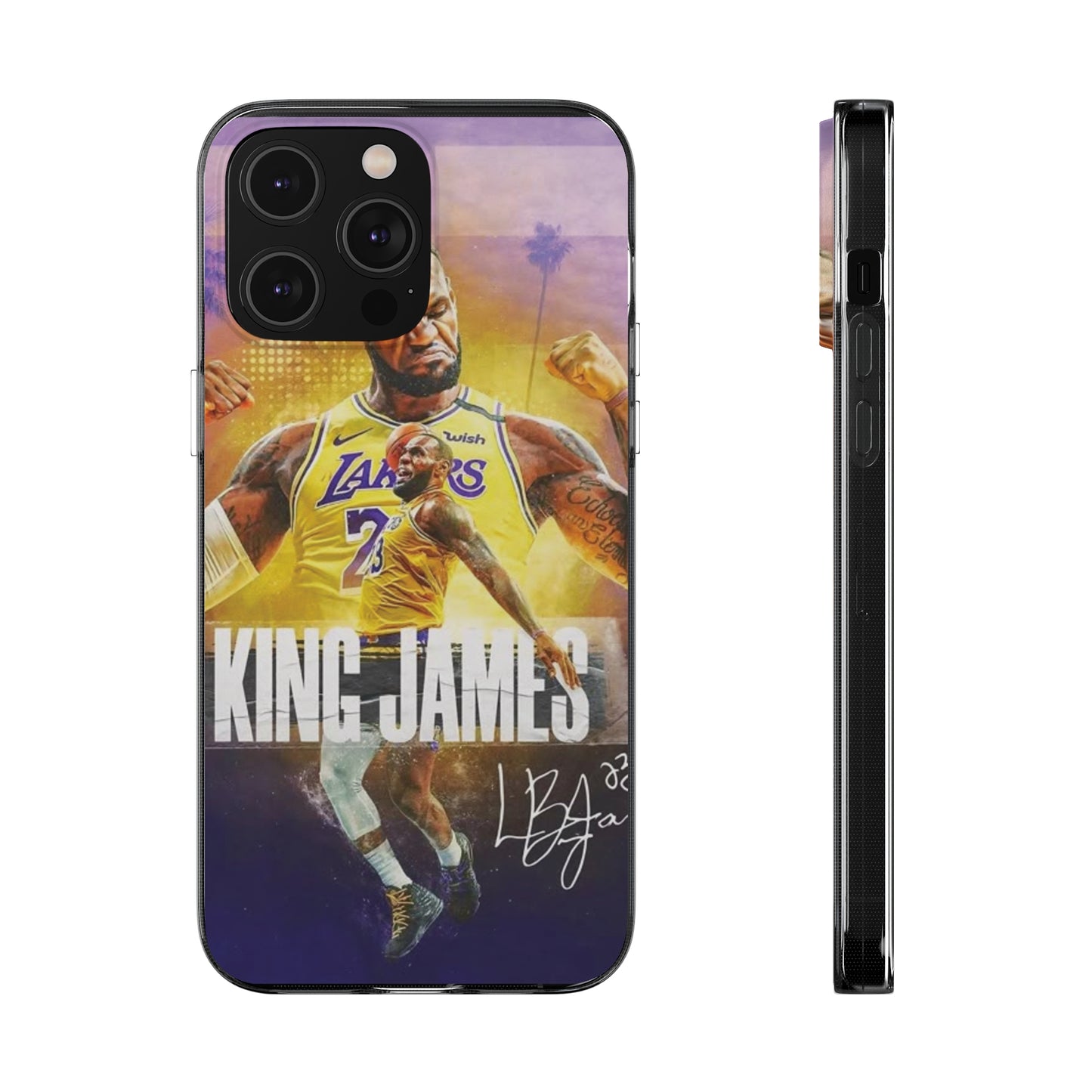 LeBron James Soft Phone Case - Sports Fan Essential for Lakers Lovers