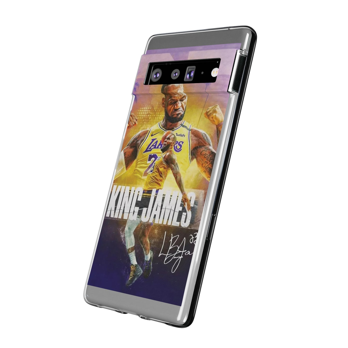 LeBron James Soft Phone Case - Sports Fan Essential for Lakers Lovers