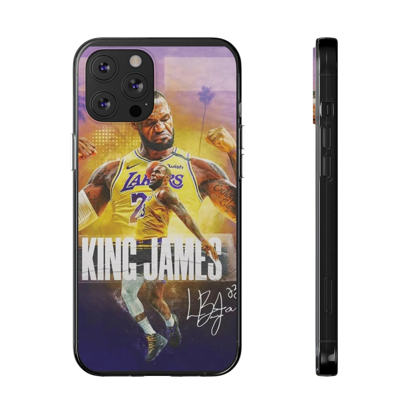 LeBron James Soft Phone Case - Sports Fan Essential for Lakers Lovers