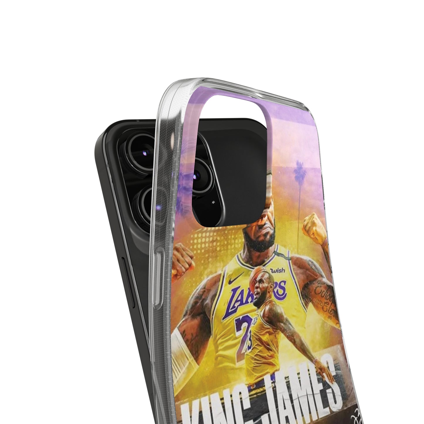 LeBron James Soft Phone Case - Sports Fan Essential for Lakers Lovers