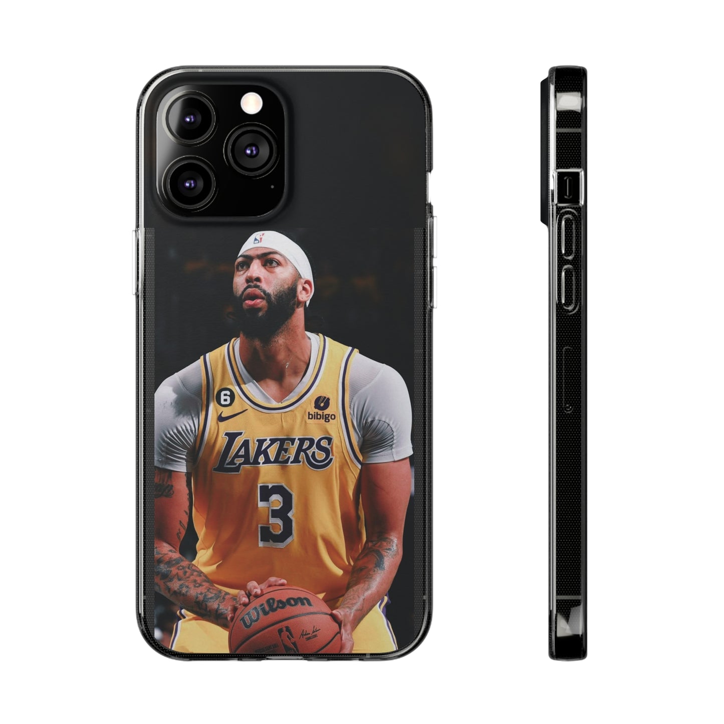 Anthony Davis Lakers Soft Phone Case - Perfect Gift for Basketball Fans