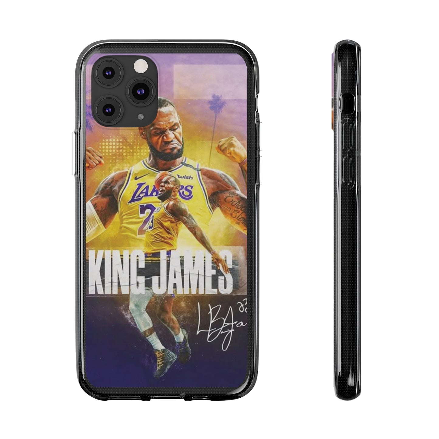 LeBron James Soft Phone Case - Sports Fan Essential for Lakers Lovers