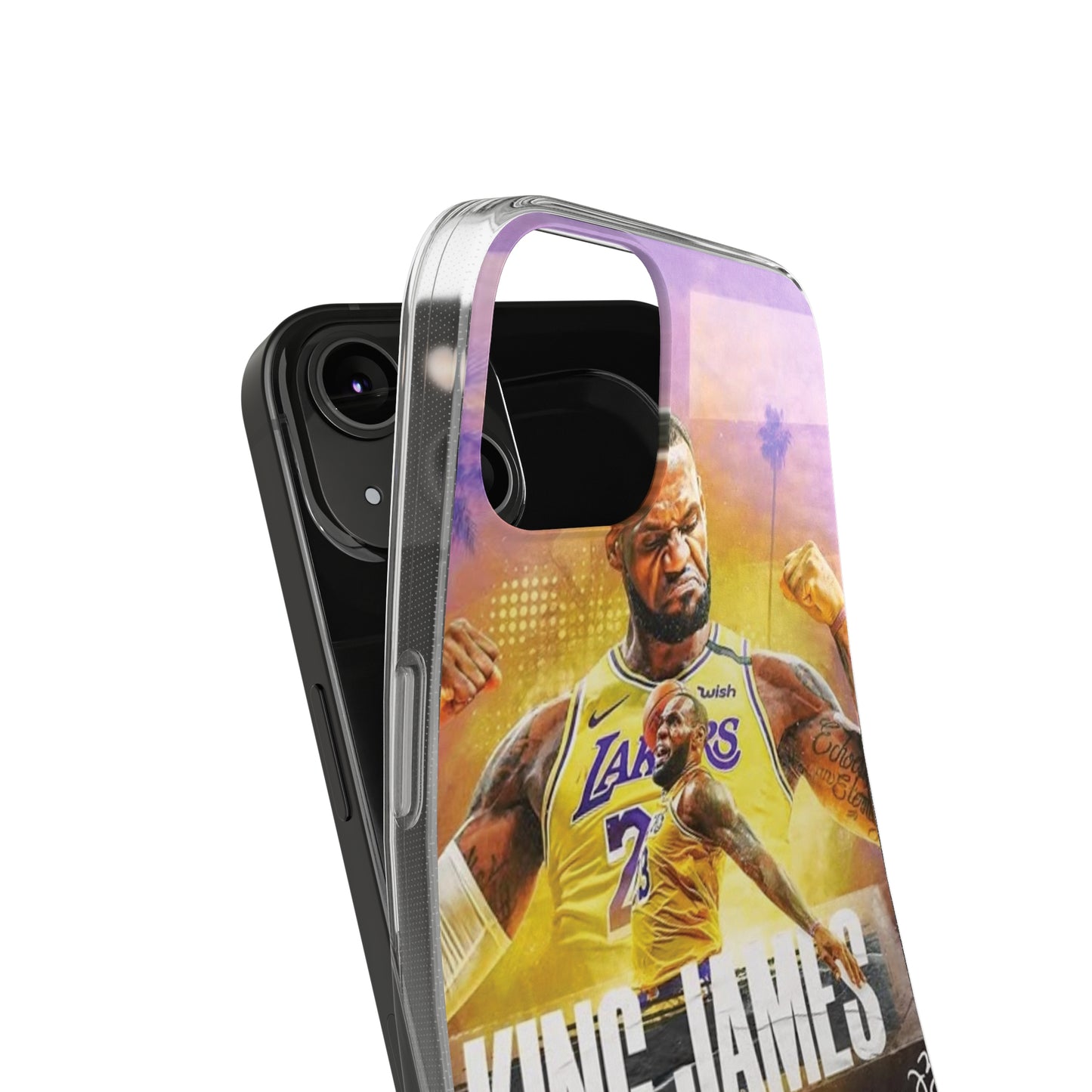 LeBron James Soft Phone Case - Sports Fan Essential for Lakers Lovers