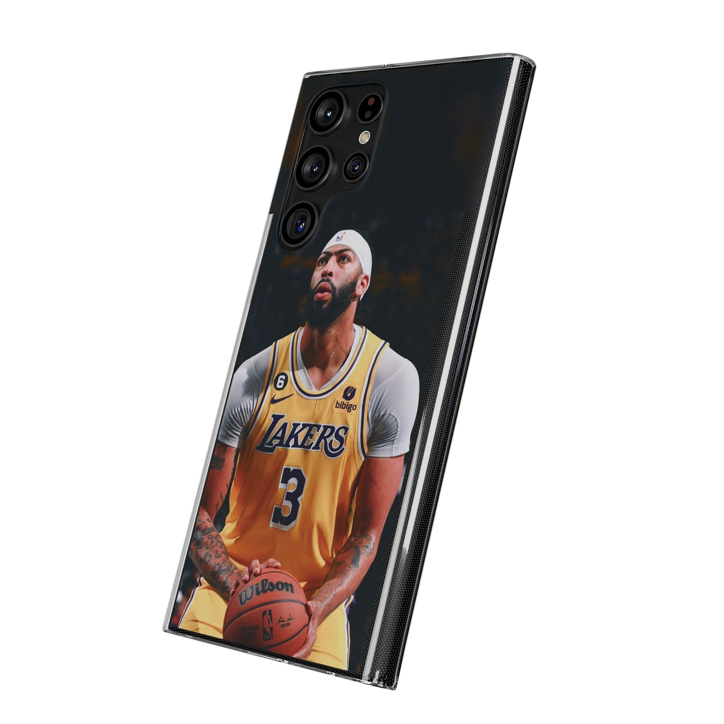 Anthony Davis Lakers Soft Phone Case - Perfect Gift for Basketball Fans