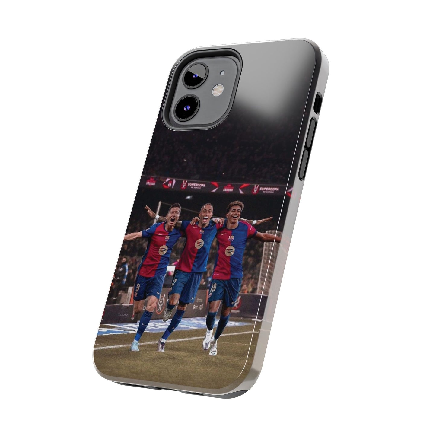 Lewandowski, Raphinha, Lamine Yamal Soccer Team Tough Phone Case - Durable Protection for Fans!
