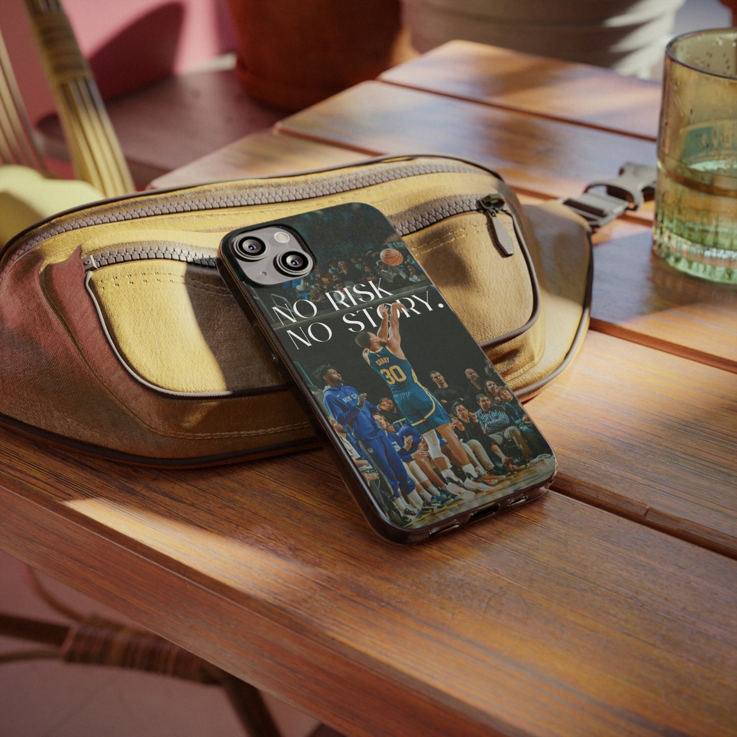 Steph Curry Motivational Soft Phone Case - No Risk, No Story for Sports Lovers