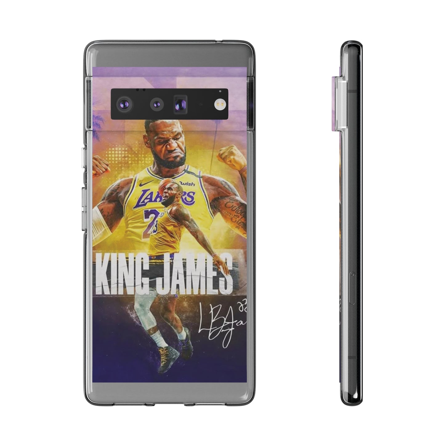 LeBron James Soft Phone Case - Sports Fan Essential for Lakers Lovers