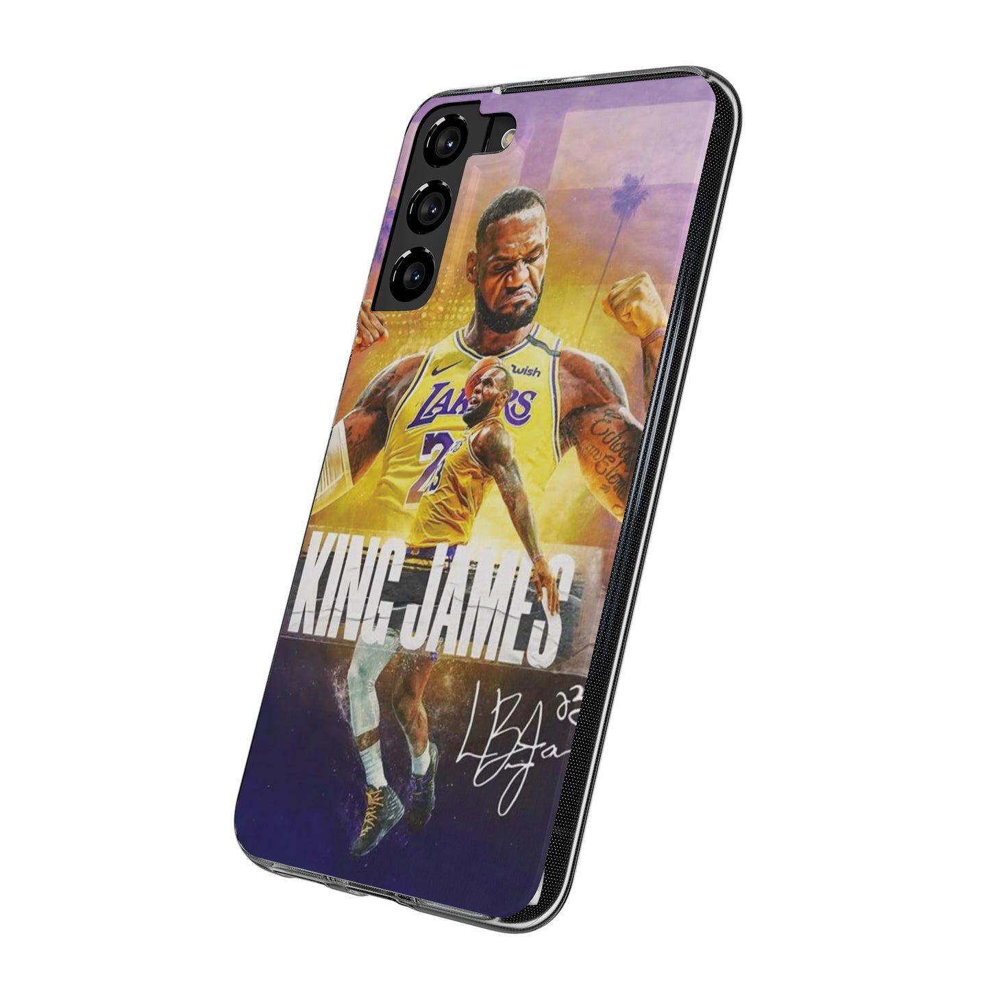 LeBron James Soft Phone Case - Sports Fan Essential for Lakers Lovers