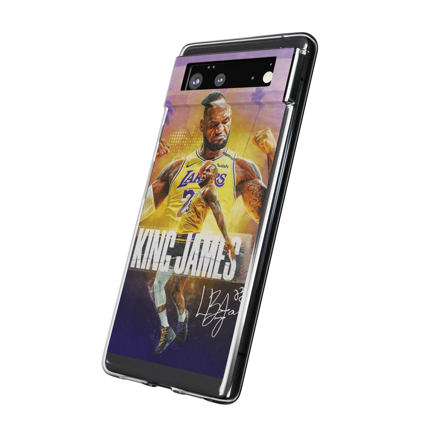 LeBron James Soft Phone Case - Sports Fan Essential for Lakers Lovers