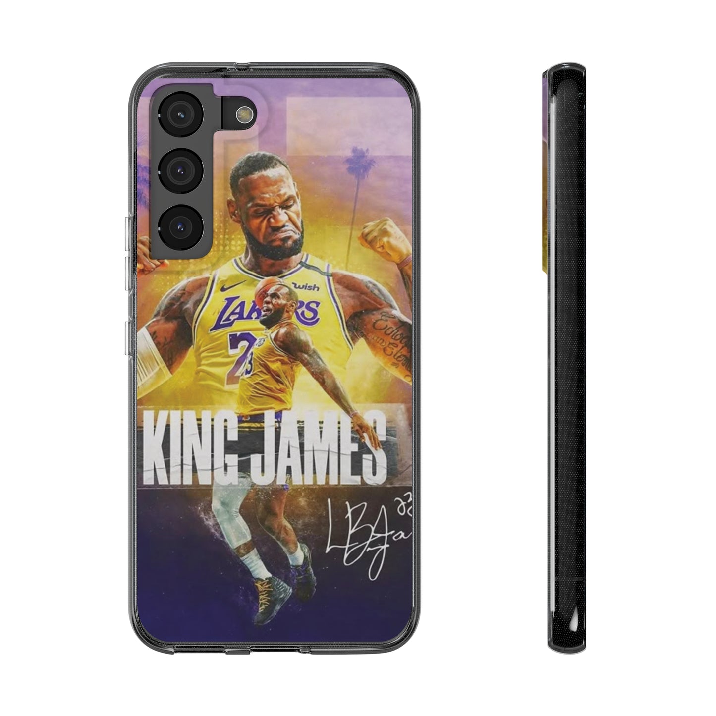 LeBron James Soft Phone Case - Sports Fan Essential for Lakers Lovers