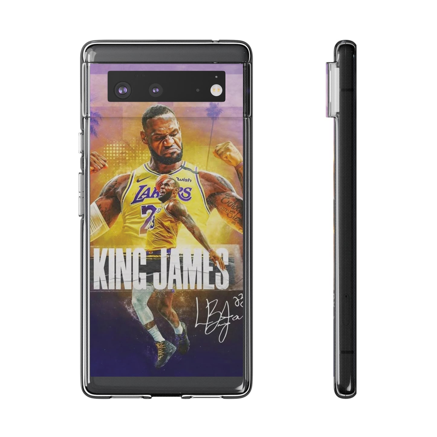 LeBron James Soft Phone Case - Sports Fan Essential for Lakers Lovers