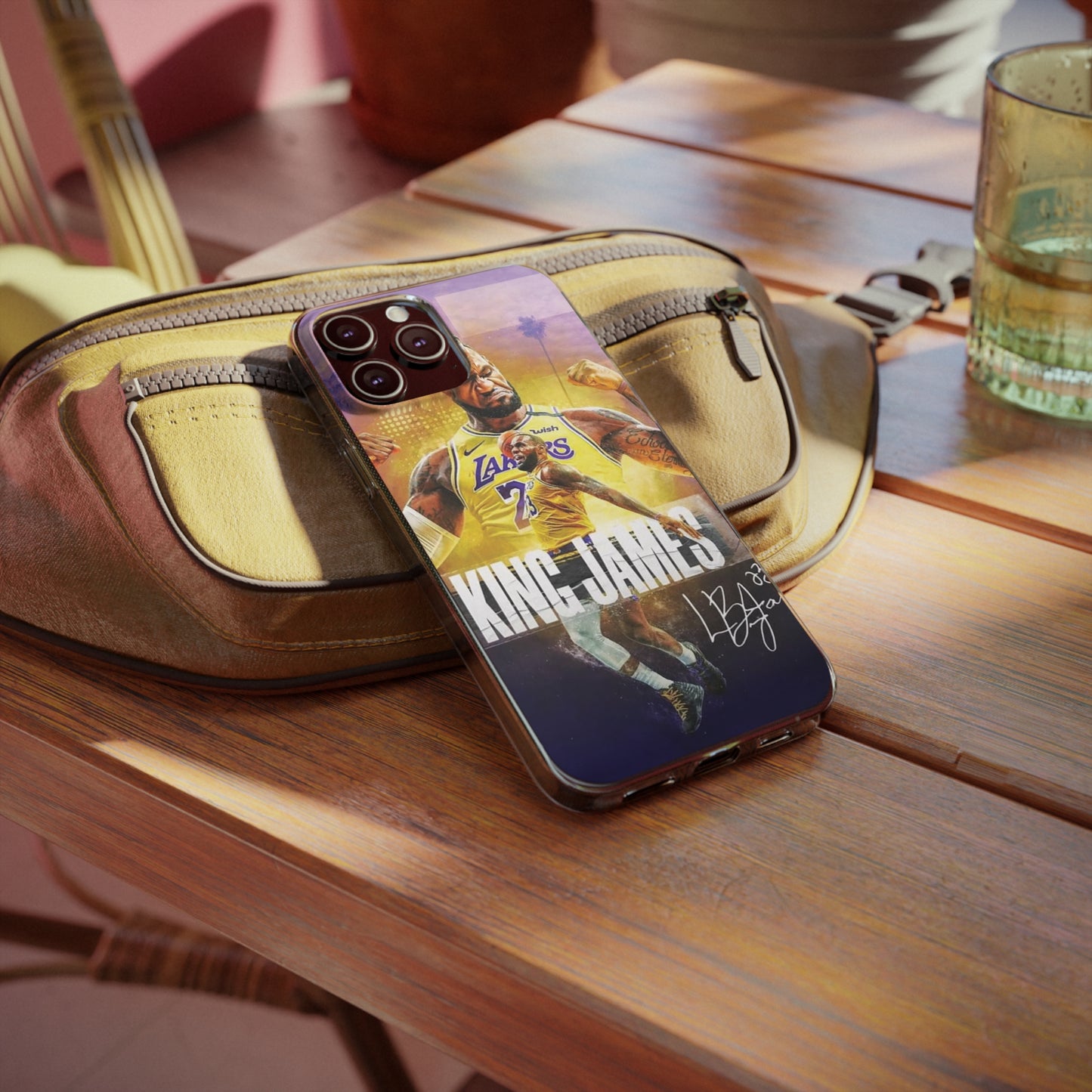 LeBron James Soft Phone Case - Sports Fan Essential for Lakers Lovers