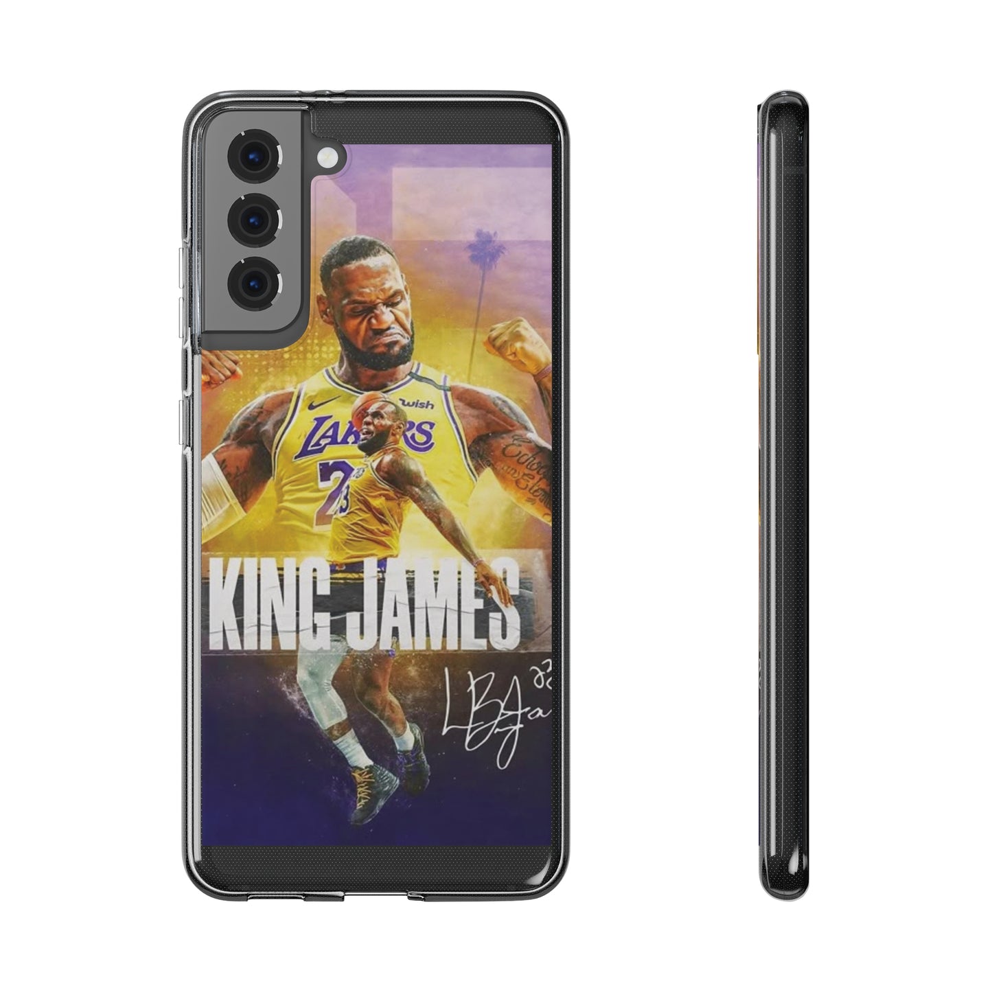 LeBron James Soft Phone Case - Sports Fan Essential for Lakers Lovers