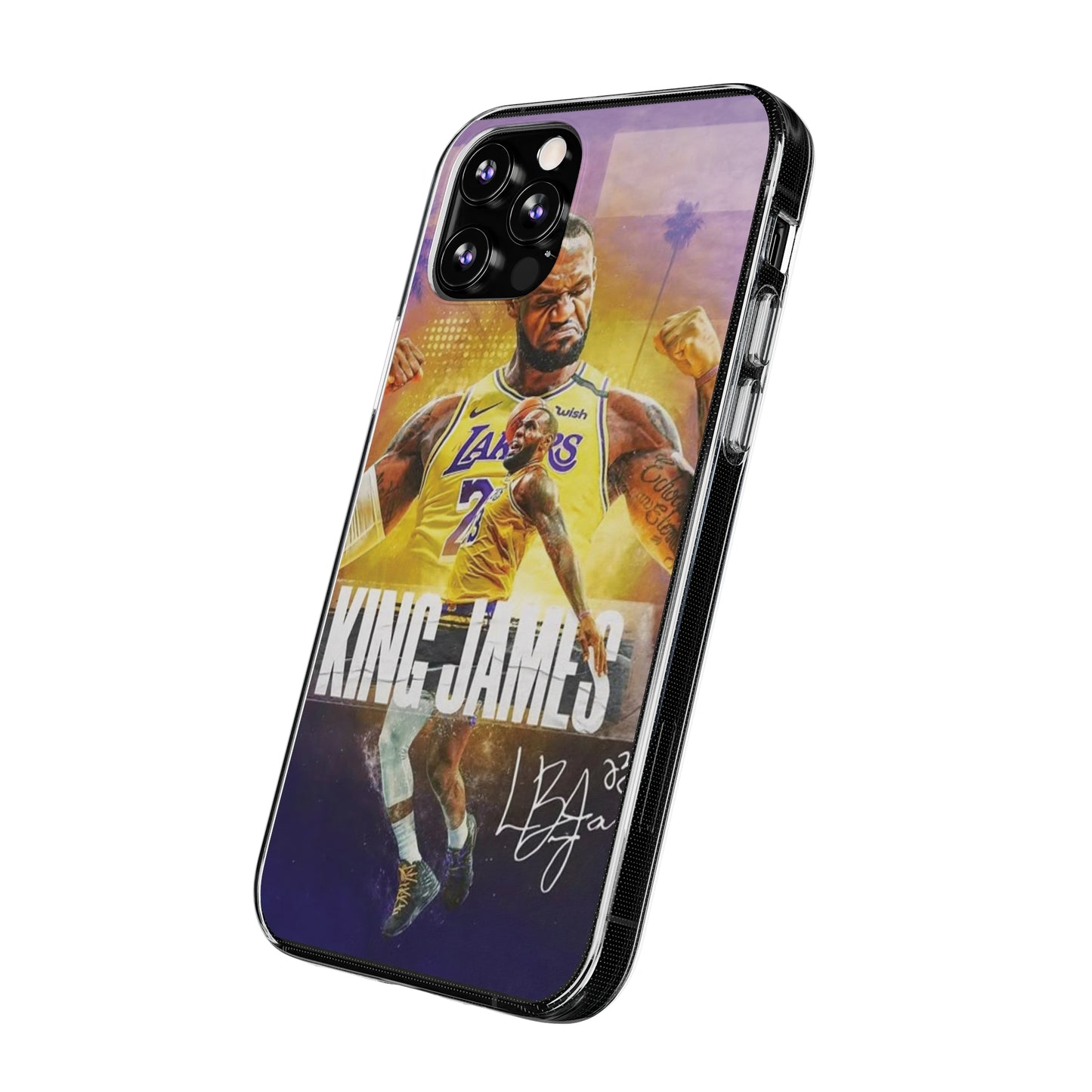 LeBron James Soft Phone Case - Sports Fan Essential for Lakers Lovers