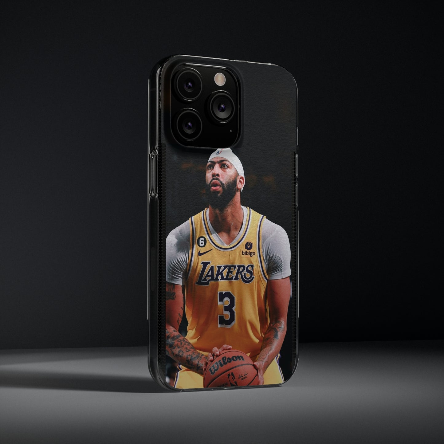 Anthony Davis Lakers Soft Phone Case - Perfect Gift for Basketball Fans