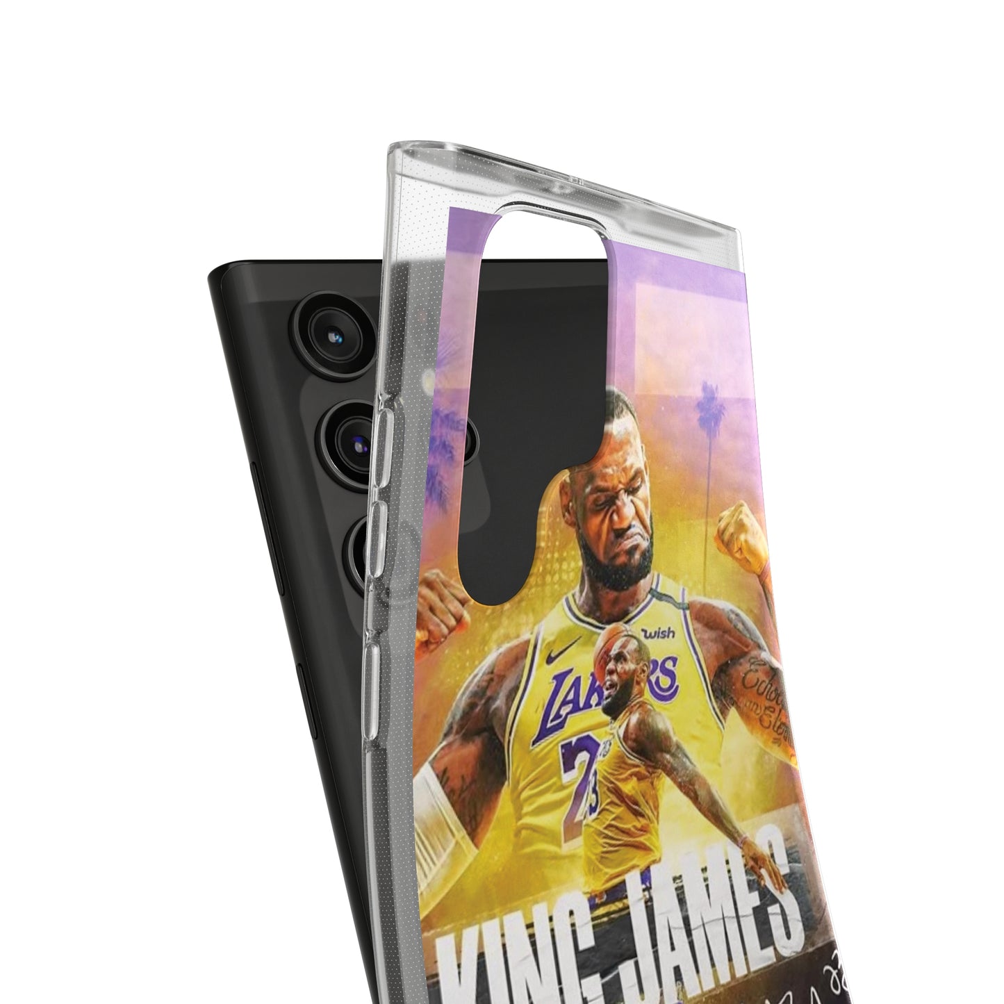 LeBron James Soft Phone Case - Sports Fan Essential for Lakers Lovers