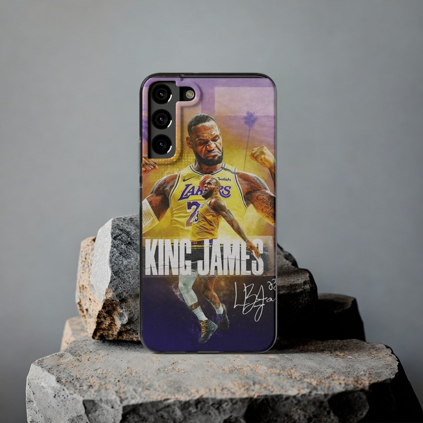 LeBron James Soft Phone Case - Sports Fan Essential for Lakers Lovers
