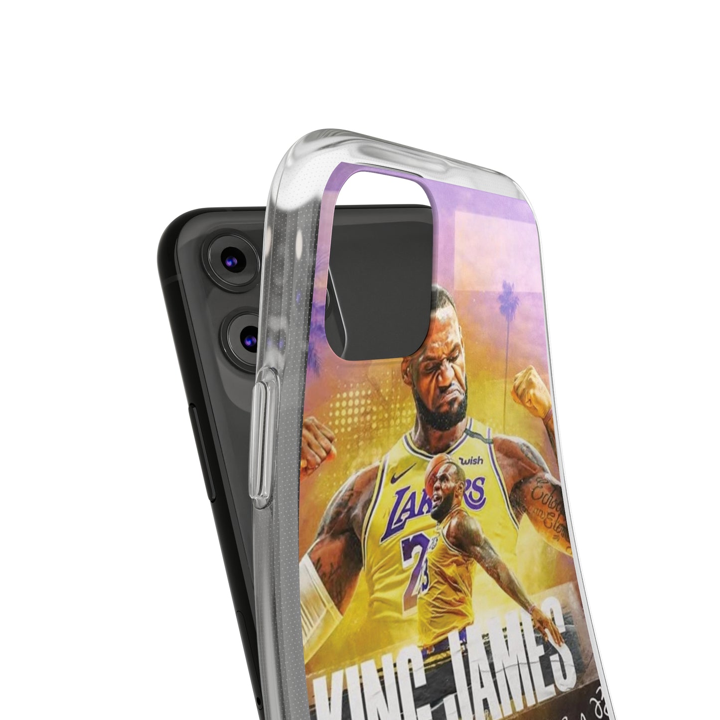 LeBron James Soft Phone Case - Sports Fan Essential for Lakers Lovers