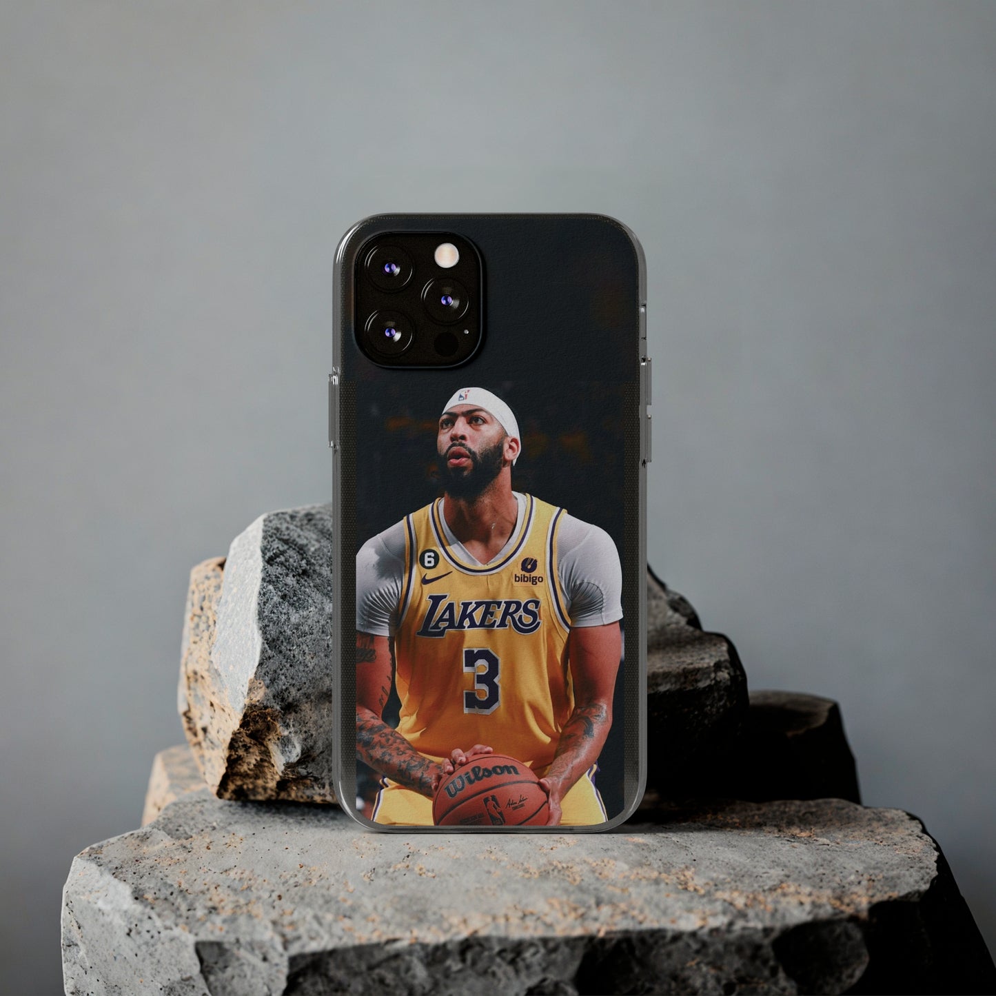 Anthony Davis Lakers Soft Phone Case - Perfect Gift for Basketball Fans