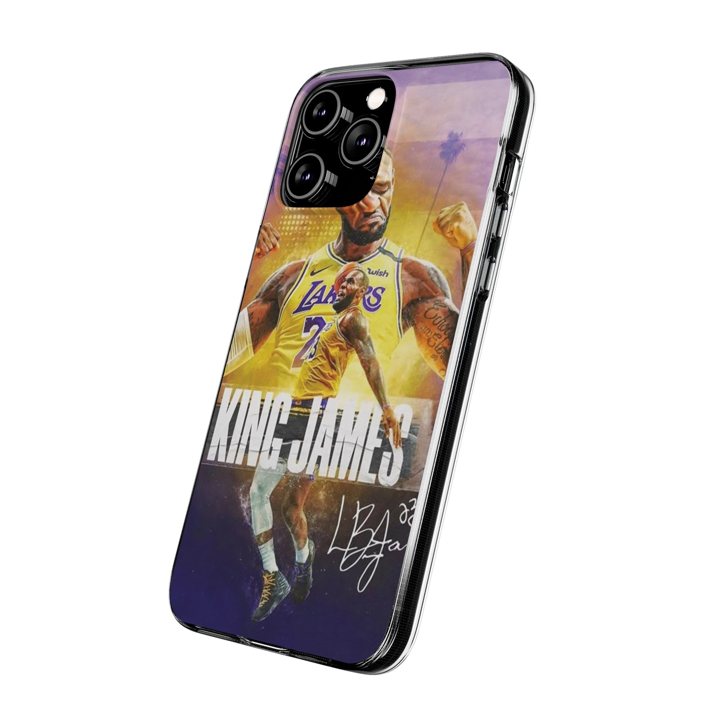 LeBron James Soft Phone Case - Sports Fan Essential for Lakers Lovers