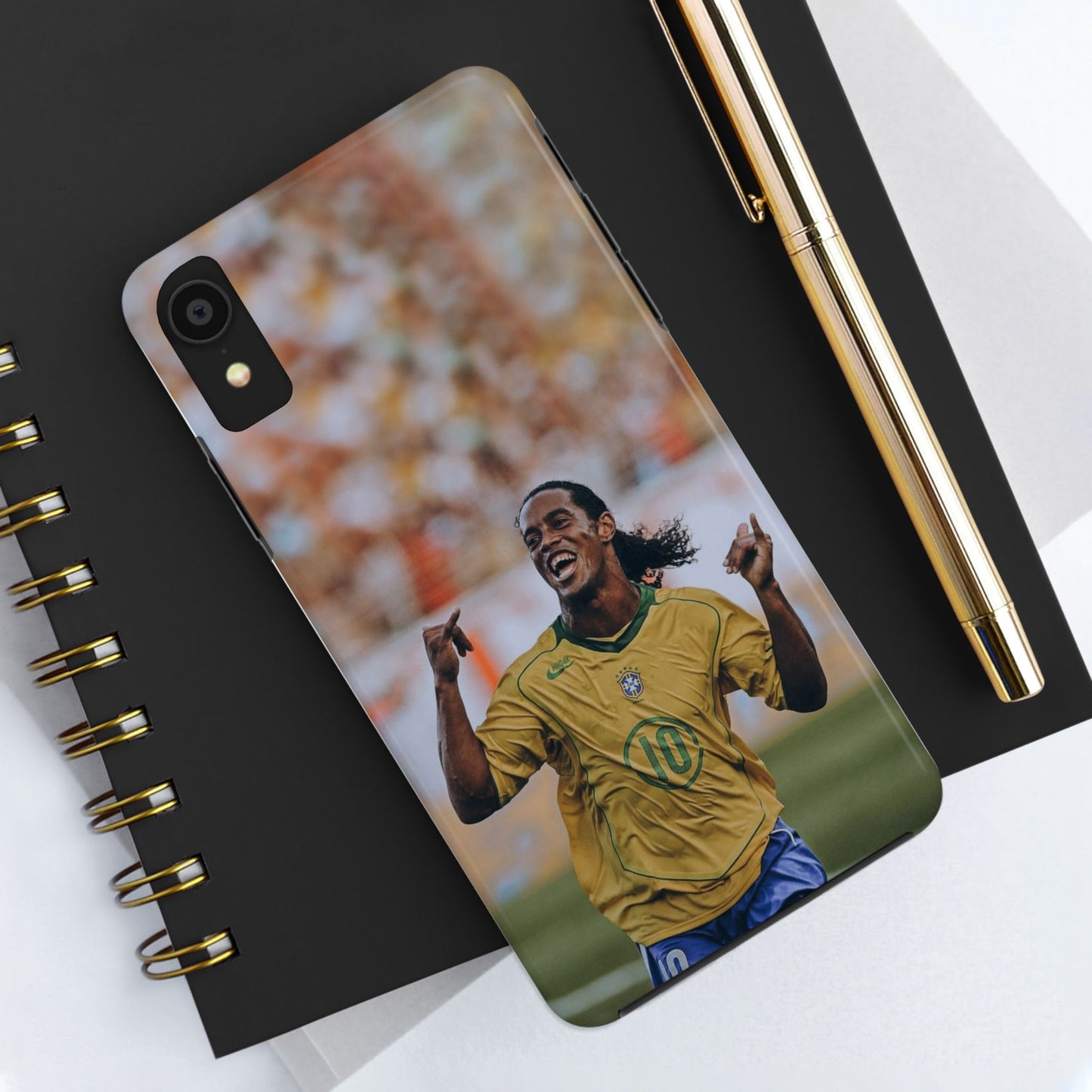 Ronaldinho Soccer Fan Tough Phone Cases - Celebration Design