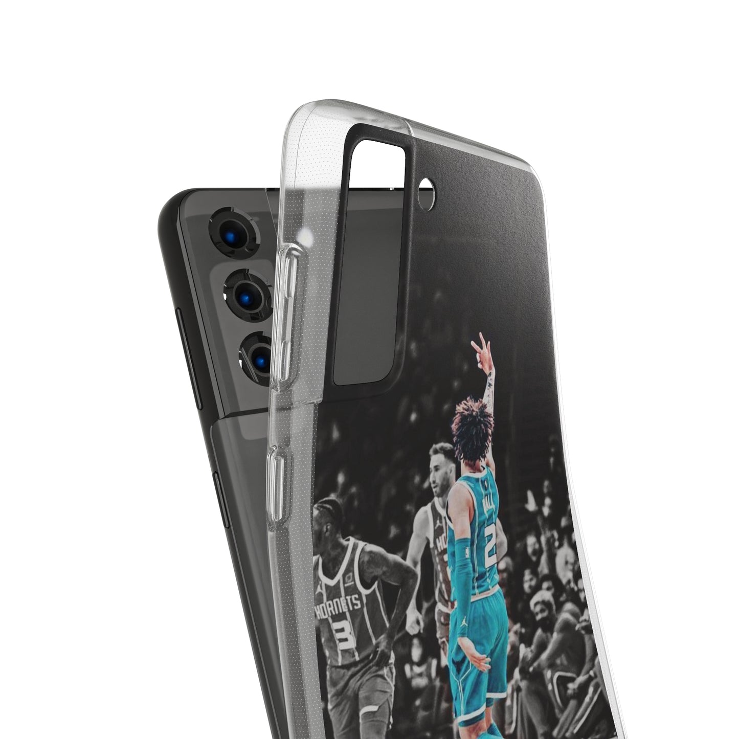 LaMelo Ball Sporty Soft Phone Case with Dynamic Player Design