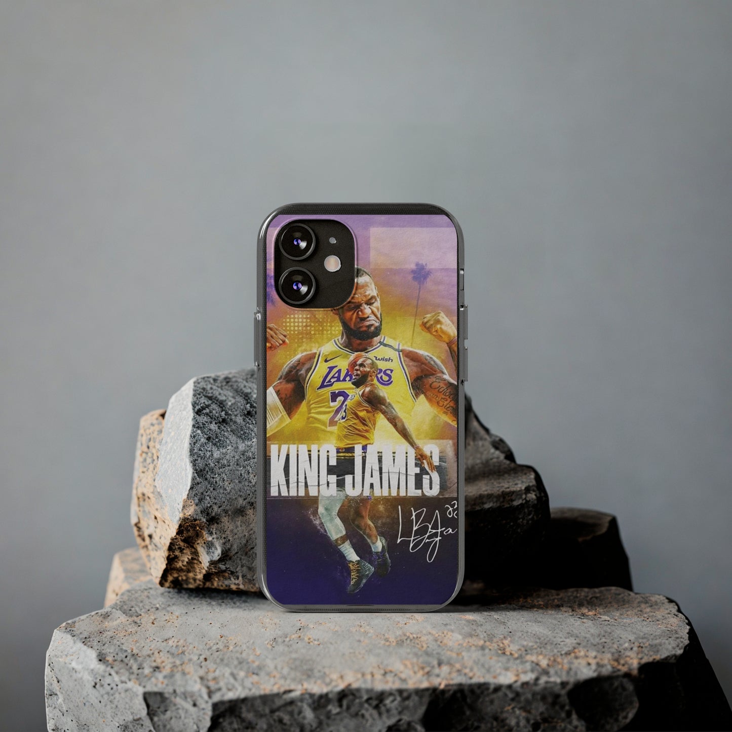 LeBron James Soft Phone Case - Sports Fan Essential for Lakers Lovers