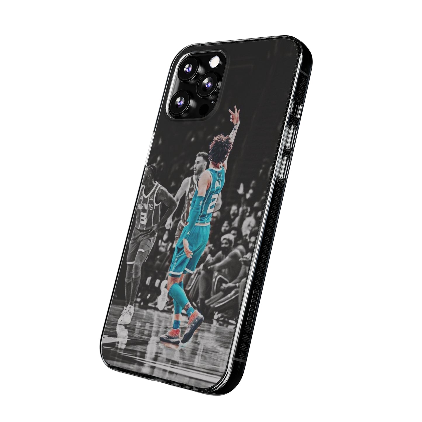 LaMelo Ball Sporty Soft Phone Case with Dynamic Player Design