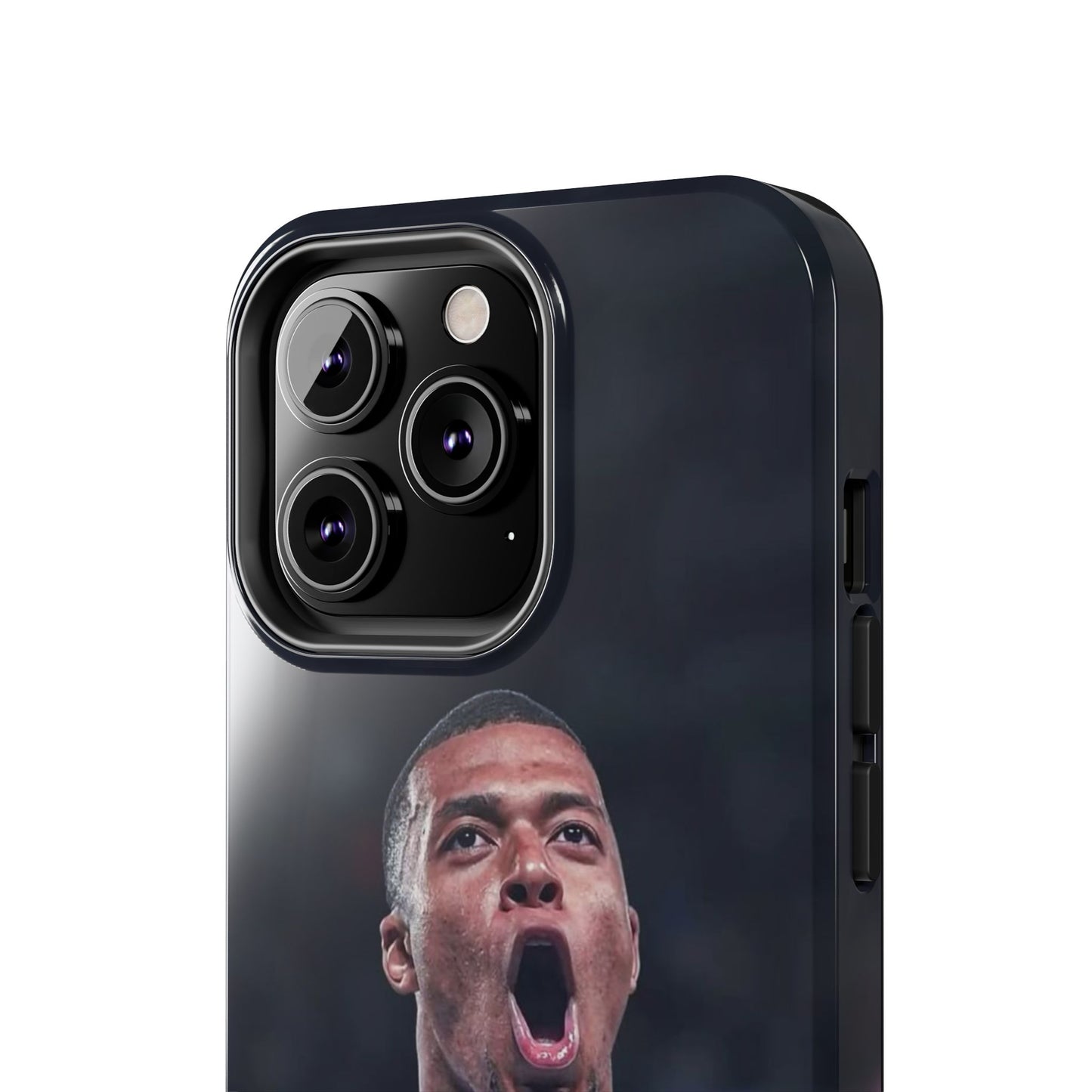 Kylian Mbappé Sporty Tough Phone Case with Goal Celebration Design
