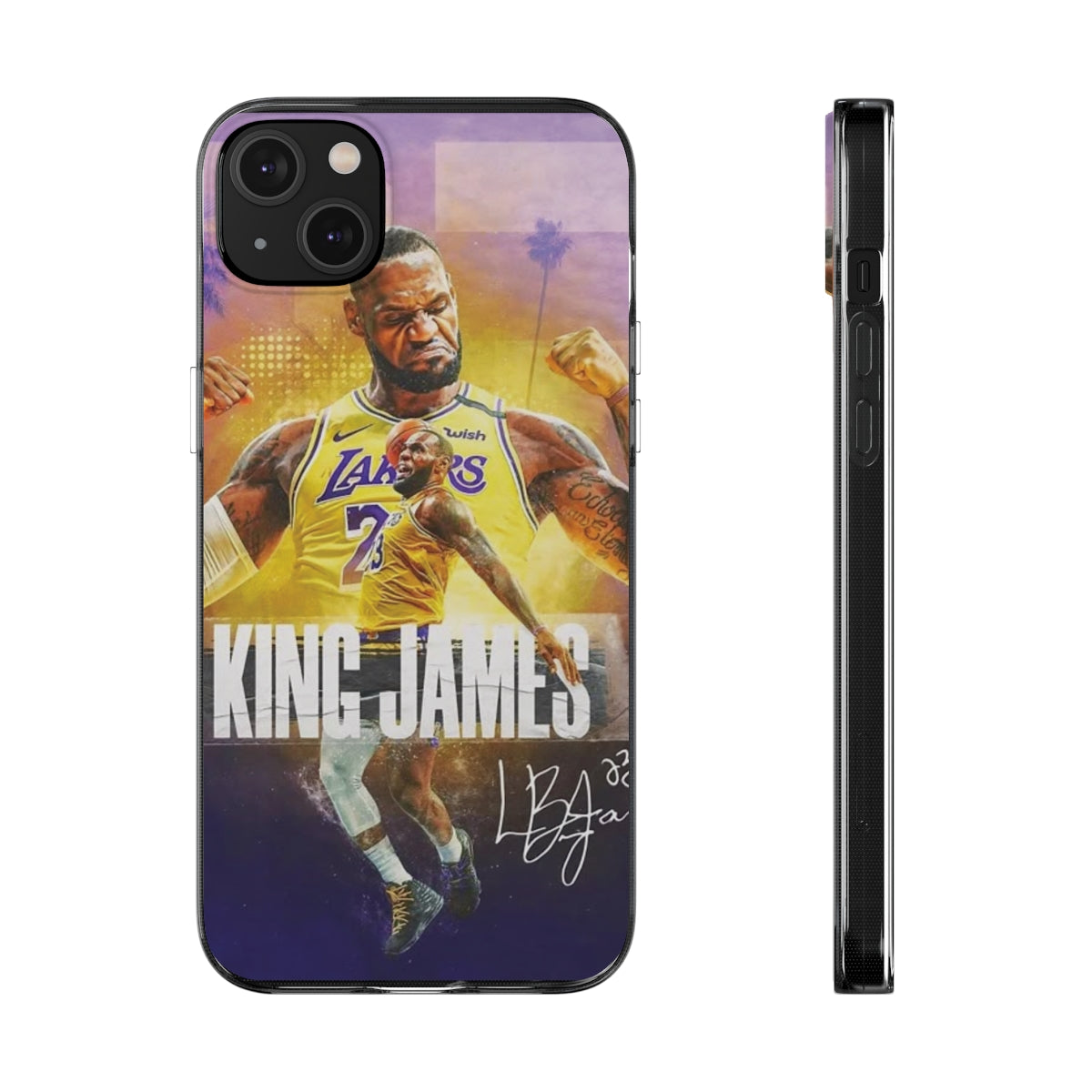 LeBron James Soft Phone Case - Sports Fan Essential for Lakers Lovers