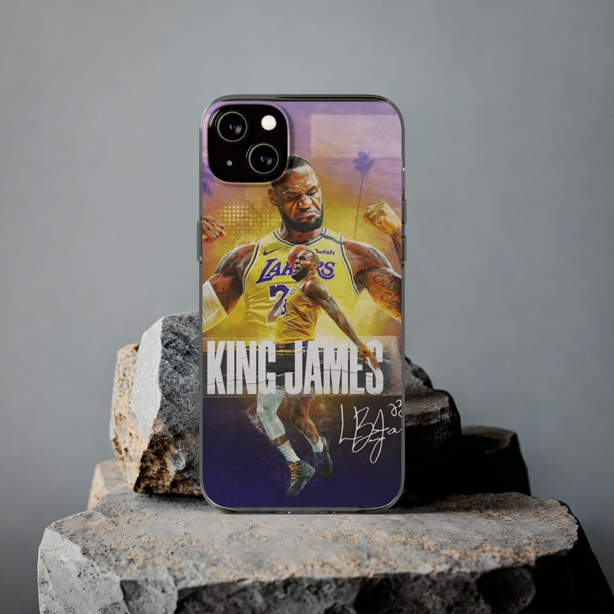 LeBron James Soft Phone Case - Sports Fan Essential for Lakers Lovers