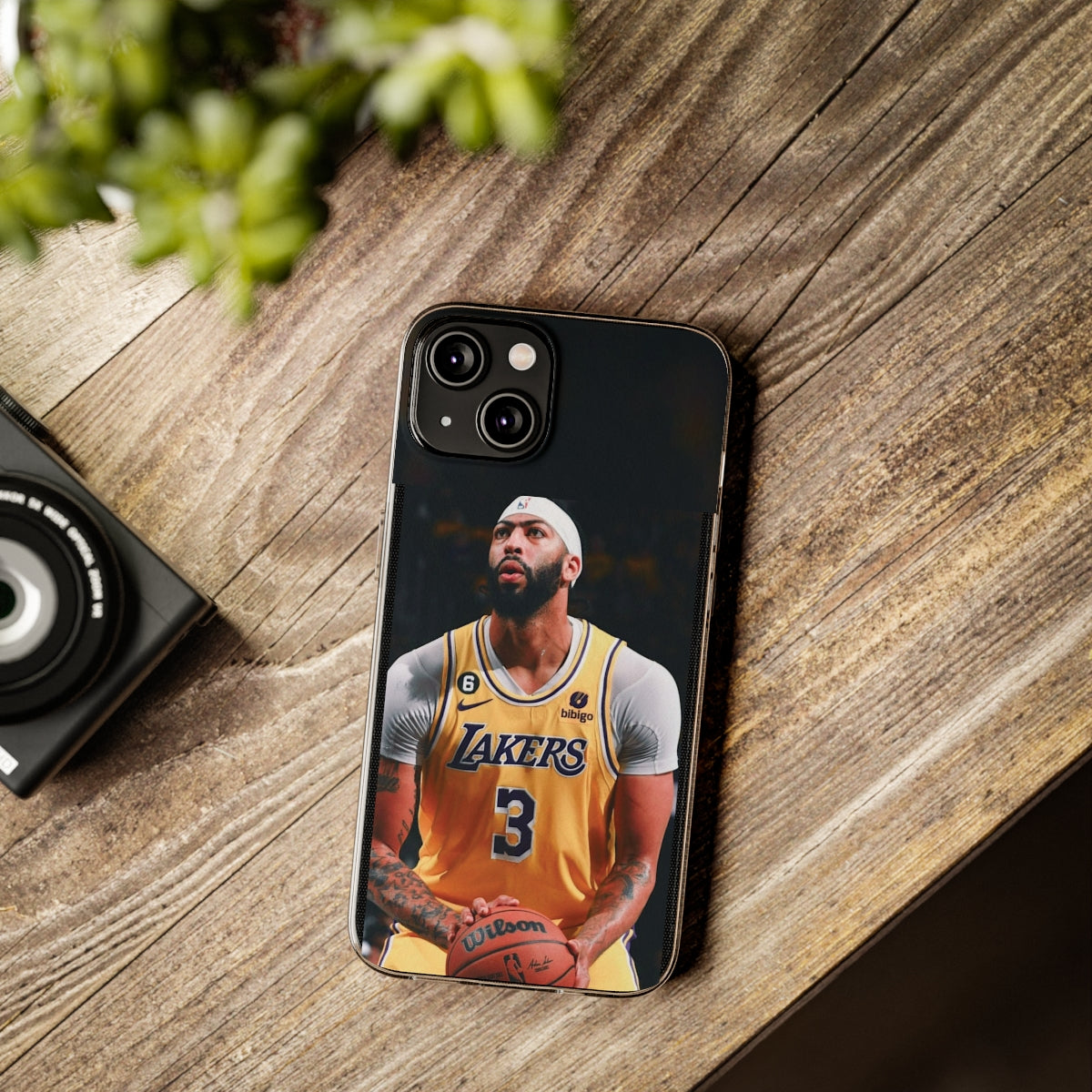 Anthony Davis Lakers Soft Phone Case - Perfect Gift for Basketball Fans