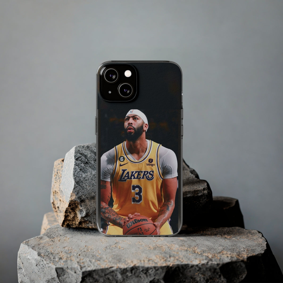 Anthony Davis Lakers Soft Phone Case - Perfect Gift for Basketball Fans