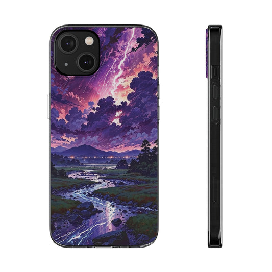 Scenic Nature Soft Phone Case - Stunning Landscape Design for Wilderness Lovers