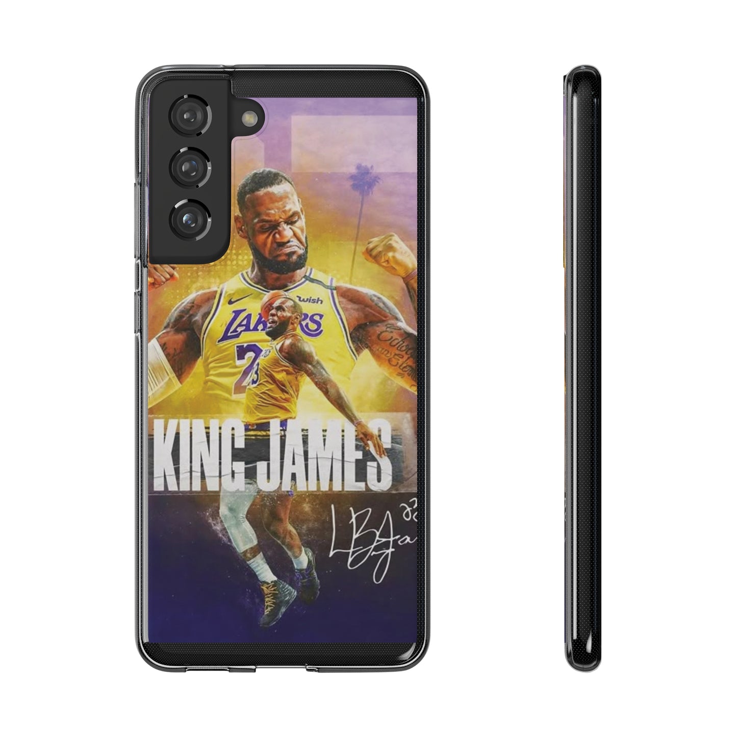 LeBron James Soft Phone Case - Sports Fan Essential for Lakers Lovers