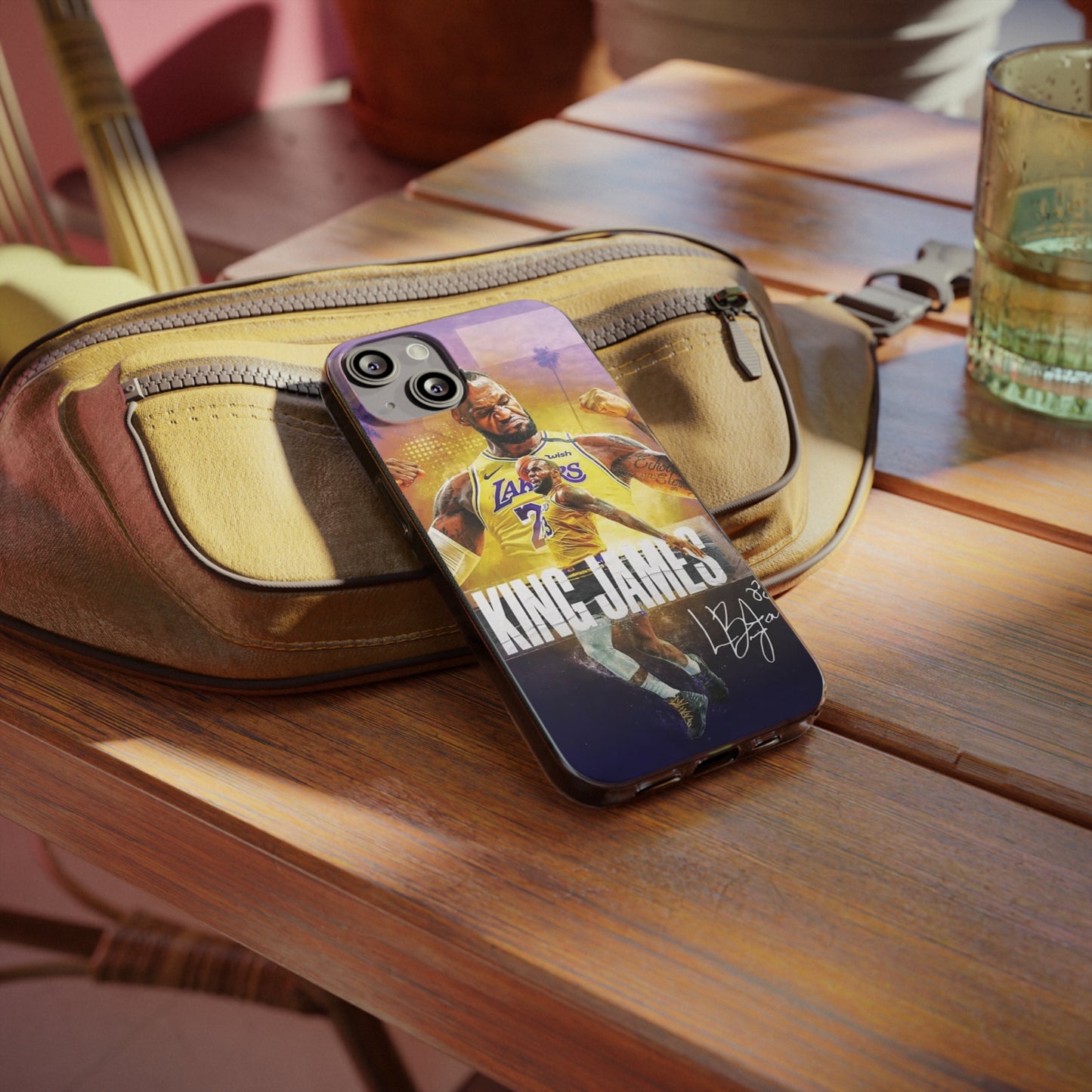 LeBron James Soft Phone Case - Sports Fan Essential for Lakers Lovers