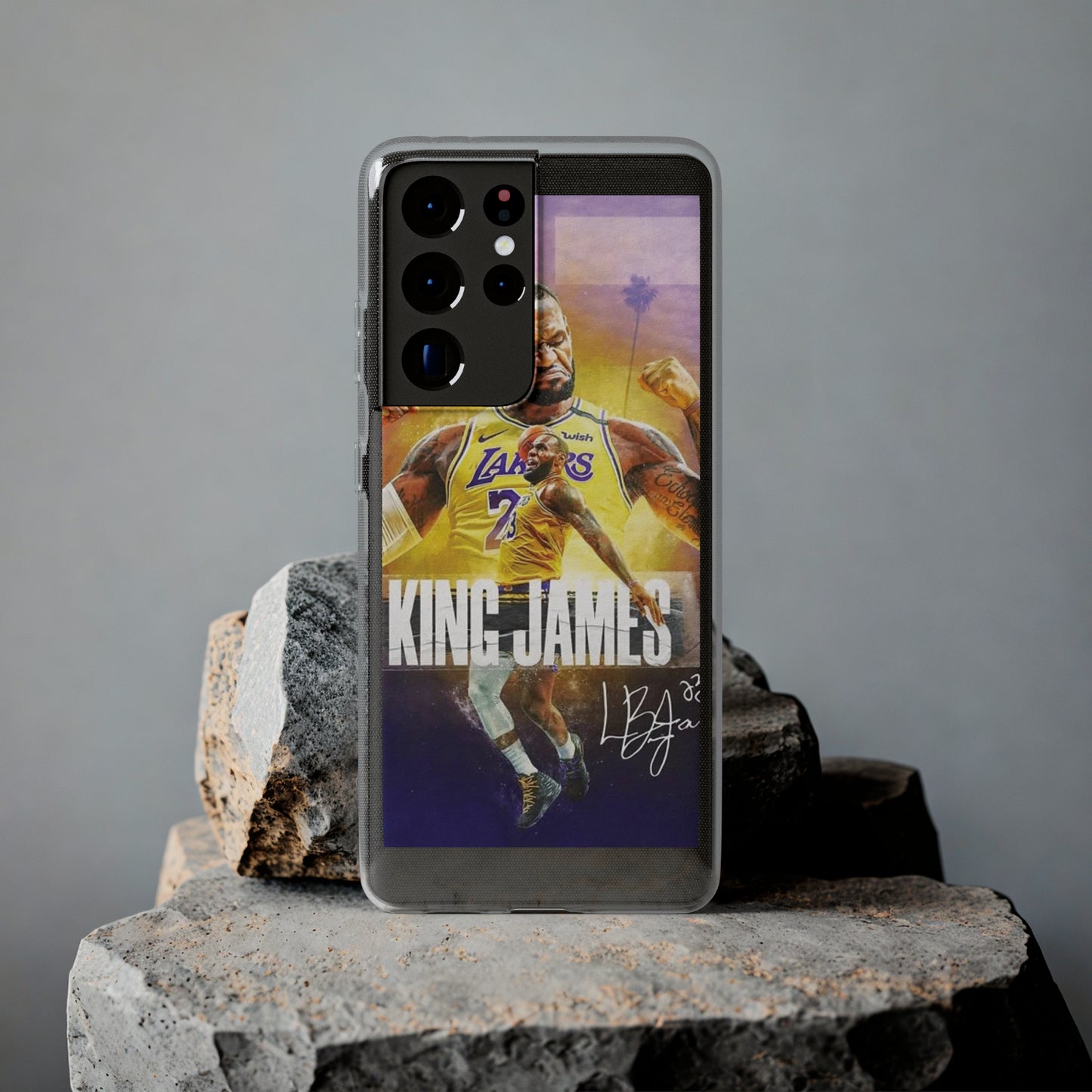 LeBron James Soft Phone Case - Sports Fan Essential for Lakers Lovers