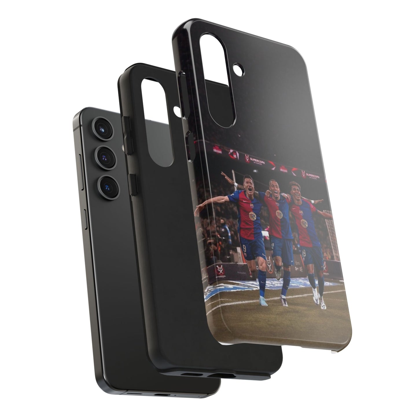 Lewandowski, Raphinha, Lamine Yamal Soccer Team Tough Phone Case - Durable Protection for Fans!