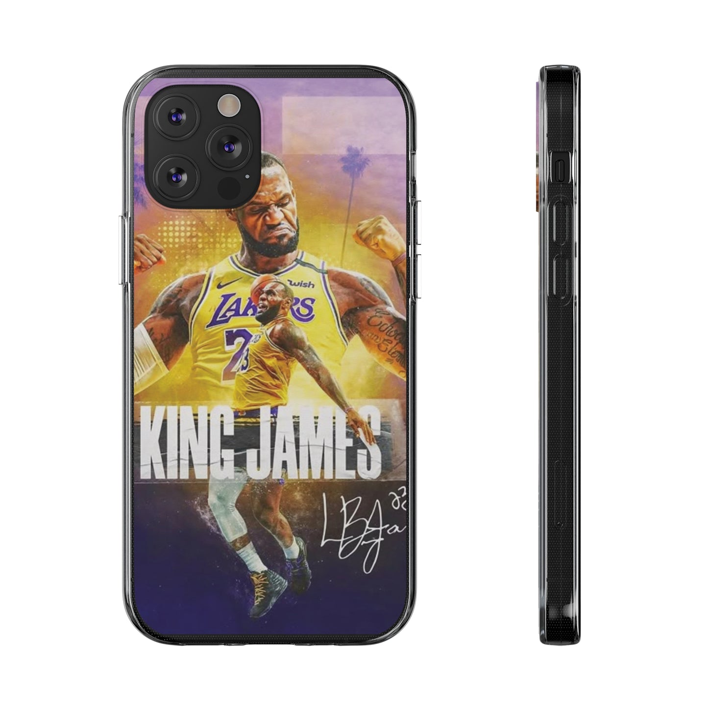 LeBron James Soft Phone Case - Sports Fan Essential for Lakers Lovers